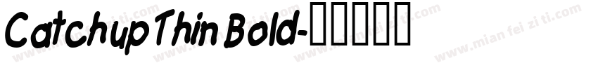 Catchup Thin Bold字体转换